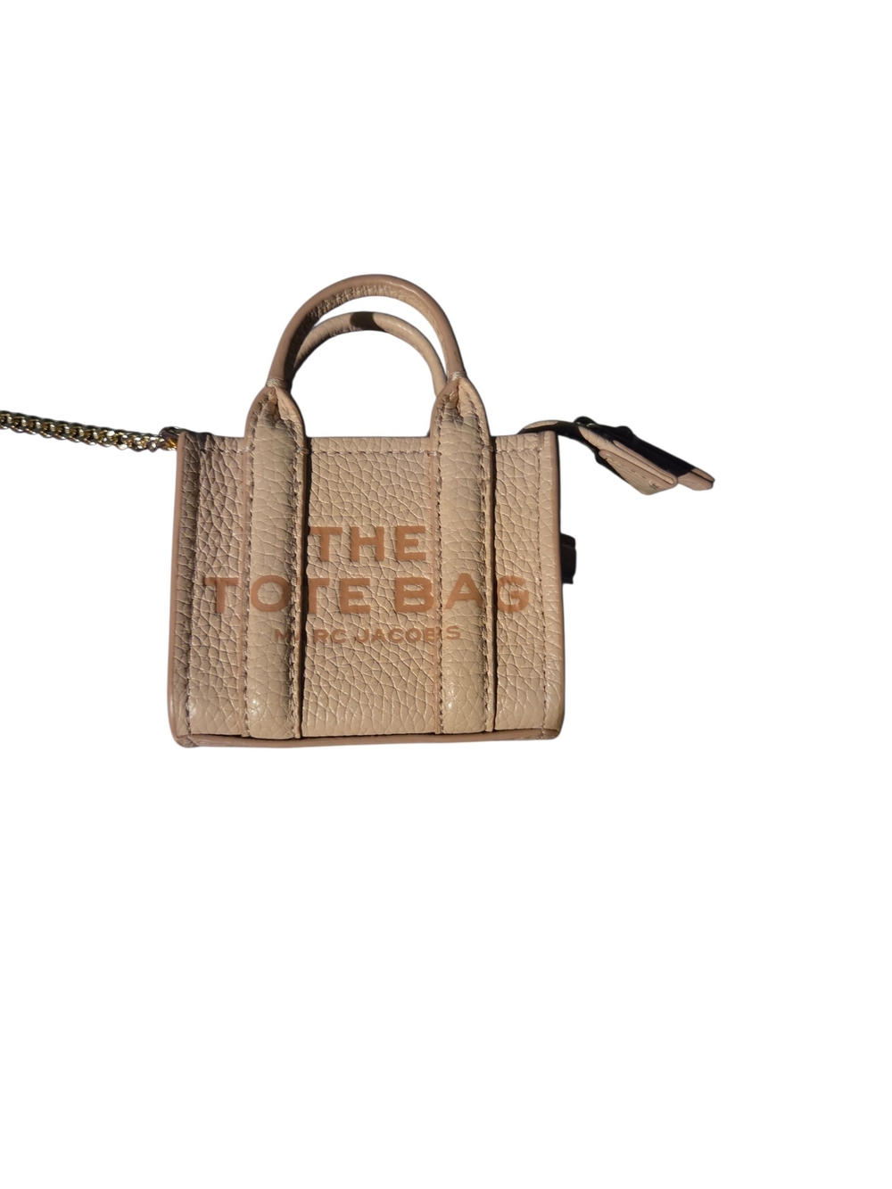 Marc Jacobs The Tote Bag Mini Bag Charm in Blush Pink - Picture 2 of 9